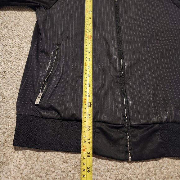 Ben Sherman - Black Pinstripe Harrington Jacket - Picture 7 of 8